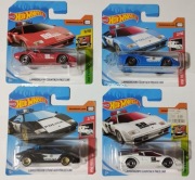 HOT WHEELS 4 x Lamborghini Countach Pace Car, Police Car