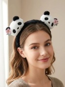 UROCZA OPASKA PANDA Z USZKAMI