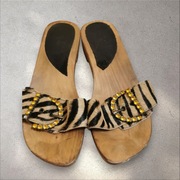 Drewniaki Venezia skóra naturalna 