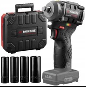 PPDSSA 12 A1 Klucz udarowy Parkside 12V silnik bezszczotkowy 4 nasadki