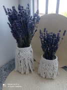 Lampion,wazon ze sznurka makrama 