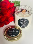 EKO wegańska świeca rzepakowa o zapachu Róży