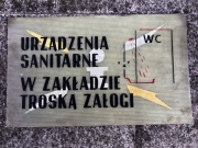 Tablica BHP z okresu PRL.u
