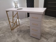 Biurko kosmetyczne z złota nogą Nowe 