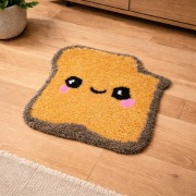 Ręcznie robiony dywan tufting – słodki tost