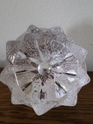 Świecznik Orrefors Crystal w kształcie karczocha na podgrzewacze, vintage