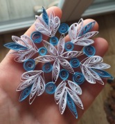 Śnieżynki gwiazdki na okno choinkę RĘKODZIEŁO QUILLING 