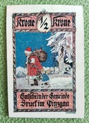 Austria Bruck im Pinzgau 1/2 korony 1921 UNC – Św. Mikołaj | Unikat Notgeld