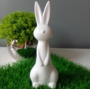 ZAJĄCZEK BIAŁY WIELKANOCNY PORCELANOWY 