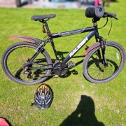 Rower męski RALEIGH Kask rowerowy + torebka na kierownicy