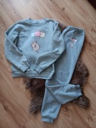 Komplet dresowy dla dziewczynki 158 szary spodnie i bluza