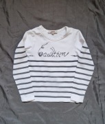 Junior Gaultier bluzka paski 6 lat bawełna designer premium hit