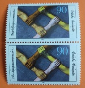 Niemcy DB znaczki 1981 # 1103** Ręce dwójka pionowa 