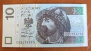 Banknot 10 zł radar 