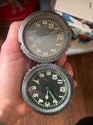 Stare radzieckie zegary czolgowe  uszkodzone na czesci 