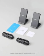 ANKER 313 Zestaw 2x Ładowarka Indukcyjna Qi 10W 