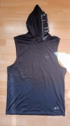 Tank top Pitbull z kapturem czarny treningowy rozm. L