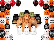 ZESTAW DEKORACJI NA HALLOWEEN - woreczki , duszki i balony 