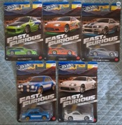 Hot Wheels Silver Series  F&F Brian O'Conner zestaw 5 autek 