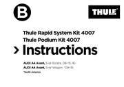 Thule fixing kit 4007 Audi A4 Avant