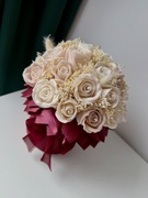 Flower box z wosku sojowego wieczny bukiet prezent walentynki bukiet róż