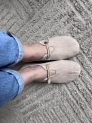 Mary Jane szerokie okrągłe noski mokasyny r.40 wkł.26cm nowe barefoot beż