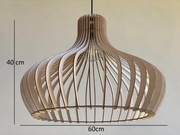 Lampa wisząca wielka BOHO DREWNO RETRO LOFT