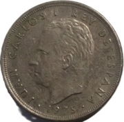 JUAN I BURBON - 5 peset z 1975 (-78) roku Hiszpania - OBEJRZ. MOJĄ OFERTĘ