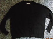 Czarny rozpinany sweter Stradivarius, S