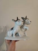 Figurka dwa psy terrier Foreign GDR