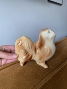 Pies stara figurka ceramiczna