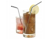 Ekologiczne słomki ze stali nierdzewnej - 8 sztuk