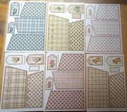 Zestaw papiery scrapbooking Kameo Cards Ltd. retro 6szt