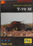 Radziecki lekki czołg T-70 1:25 WIG 001