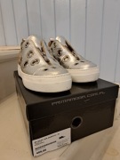 Buty Prima Moda 36 srebrne skóra naturalna