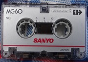 Kaseta mikro SANYO MC-60 do dyktafon sekretarka 