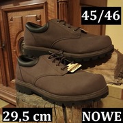 Solidne szyte 45/46 SKECHERS trapery trzewiki cat brązowe buty półbuty