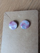 kolorowe kolczyki oczka handmade 