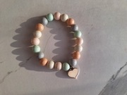 bransoletka pastelowa z koralików