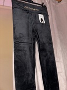 Leginsy welurowe w kolorze czarnym 