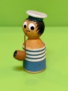 Stara zabawka figurka szpulki z lat 60 PRL vintage