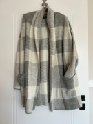 kardigan sweter damski kurtka w kratę reserved