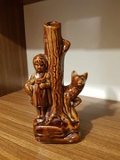 PRL-owska ceramika - kamionkowa figurka Czerwonego