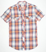 LEE_Cudna KOSZULA_biała kolorowa kratka Logowana UNIKAT_S