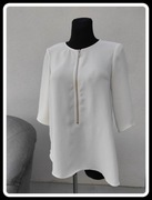 Zara basic biała bluzka koszula damska XS 34 oraz 36 S