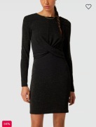 Czarna błyszcząca  sukienka Only M
