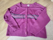 Sweter fuksja z domieszką wełny 