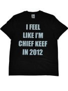 Czarna koszulka "I feel like I'm Chief Keef in 2012" swag opium y2k rap 