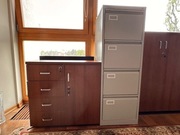 Szafa kartotekowa A4, 4 szuflady, szara + wkłady