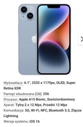 IPhone 14 256 gb niebieski NOWY 